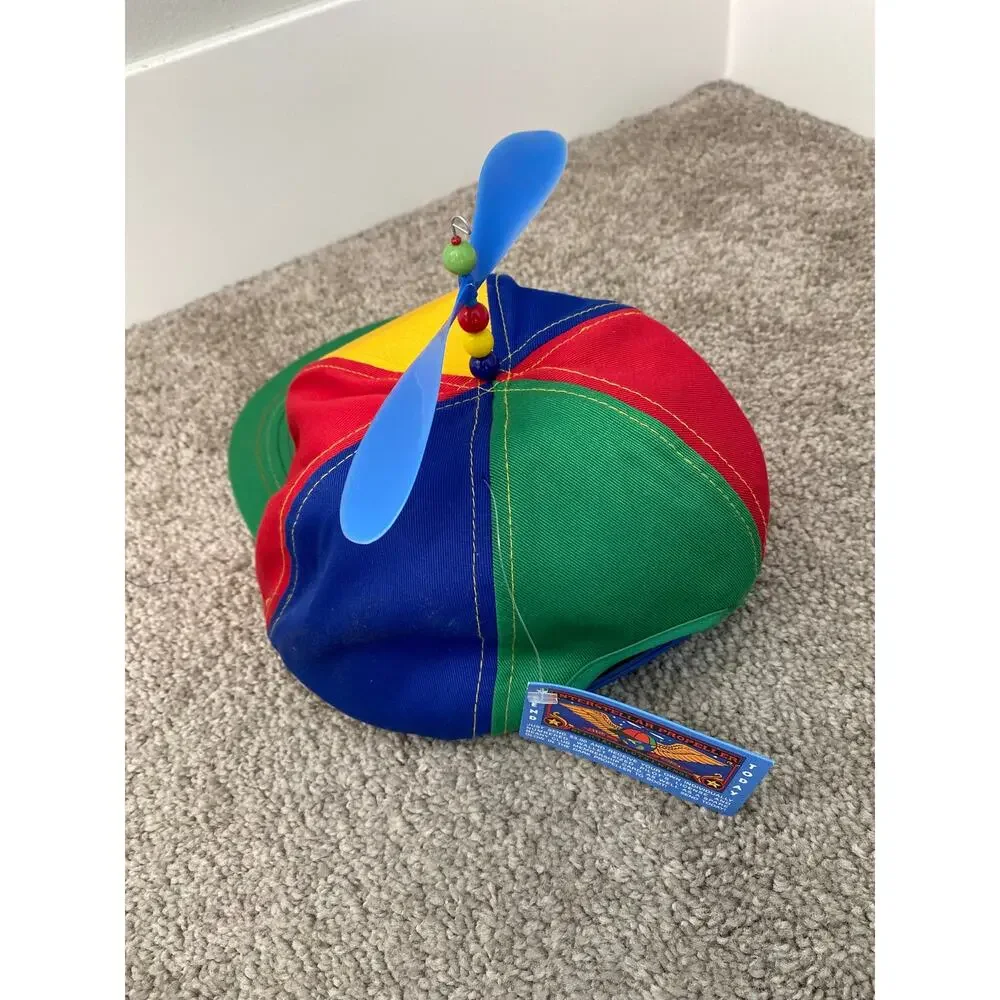 New Google Noogler Employee Propeller Hat Multicolor Tech Swag Rare